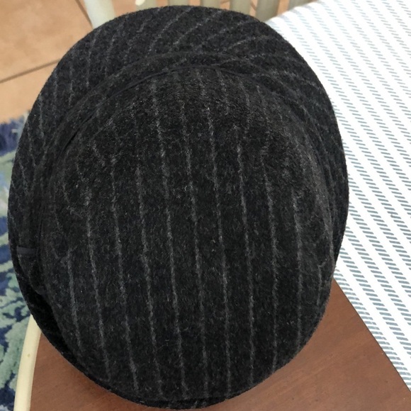 1989 Place Gray Striped Fedora Hat   B123 - Picture 9 of 10